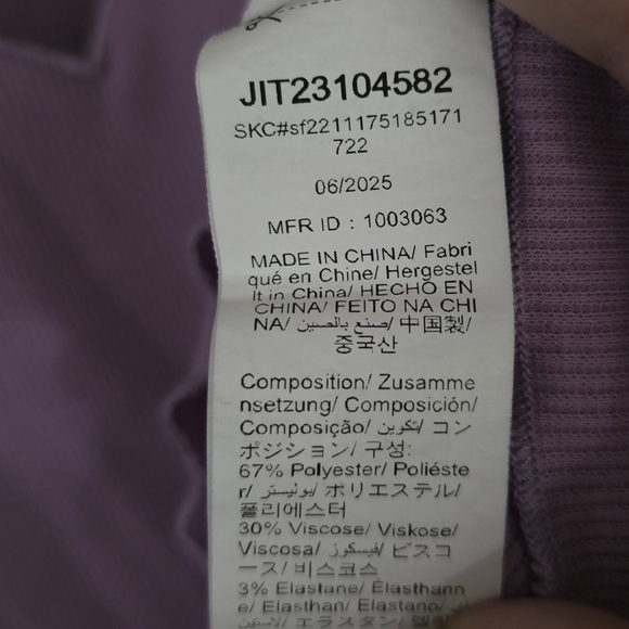 Shein Curve Purple Heart Cut Out Tee - Picture 6 of 6